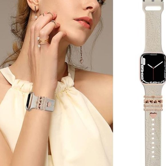 NEW Luxury Apple Watch Band with Dog Paw Charms main image 5